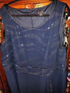 LE BOS Maxi Dress in Blue Size 24W Like New